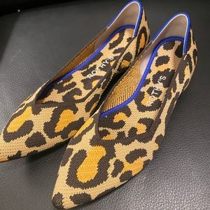 Leopard Rothy’s pointed toe flats